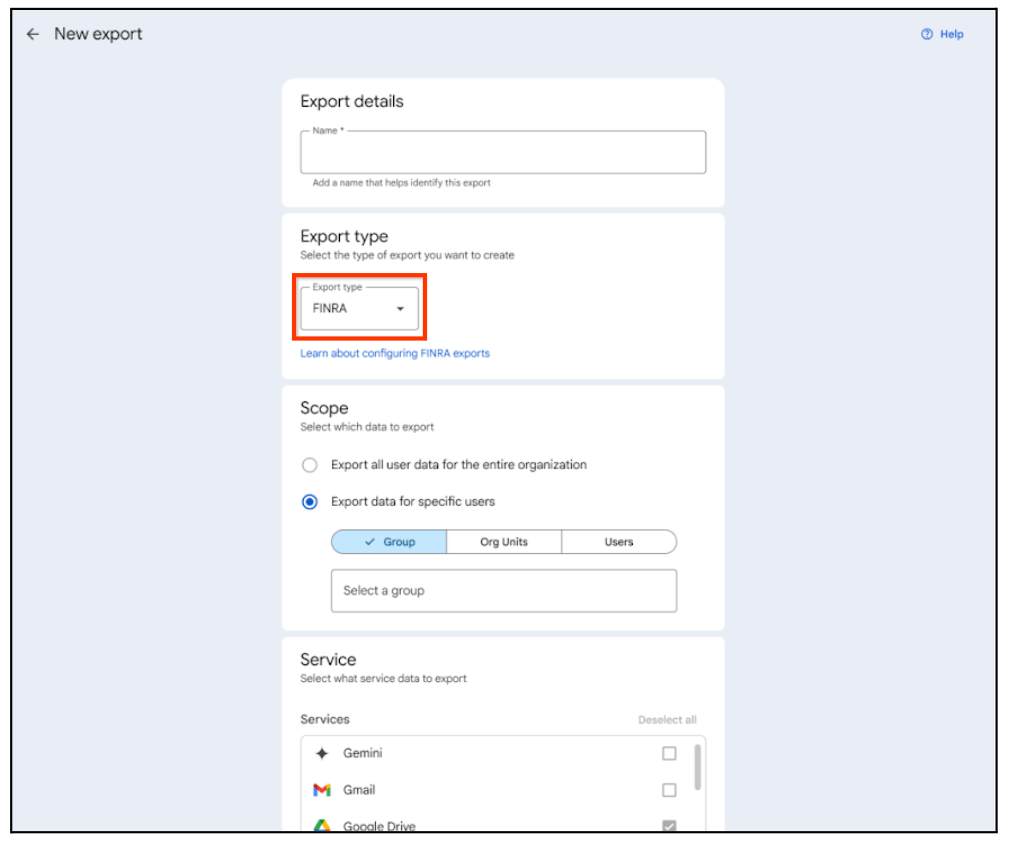 La conformité FINRA pour Google Drive