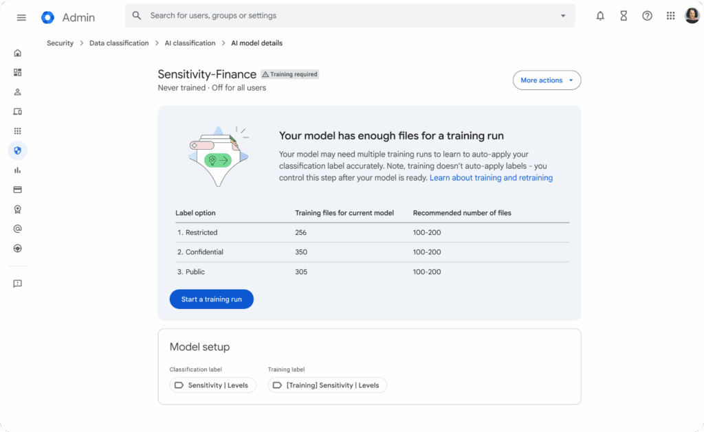 Google Drive : classification IA