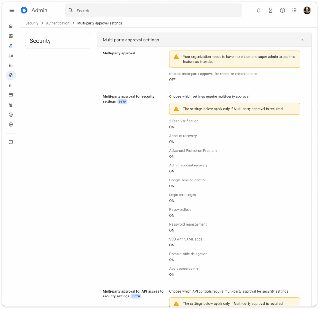 Admin Google Workspace