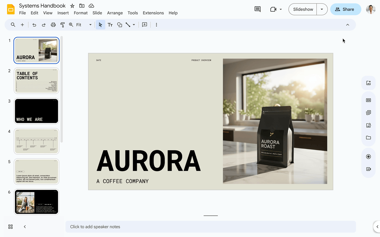 Google Slides : ajout de fonctionnalités d'édition d'images IA