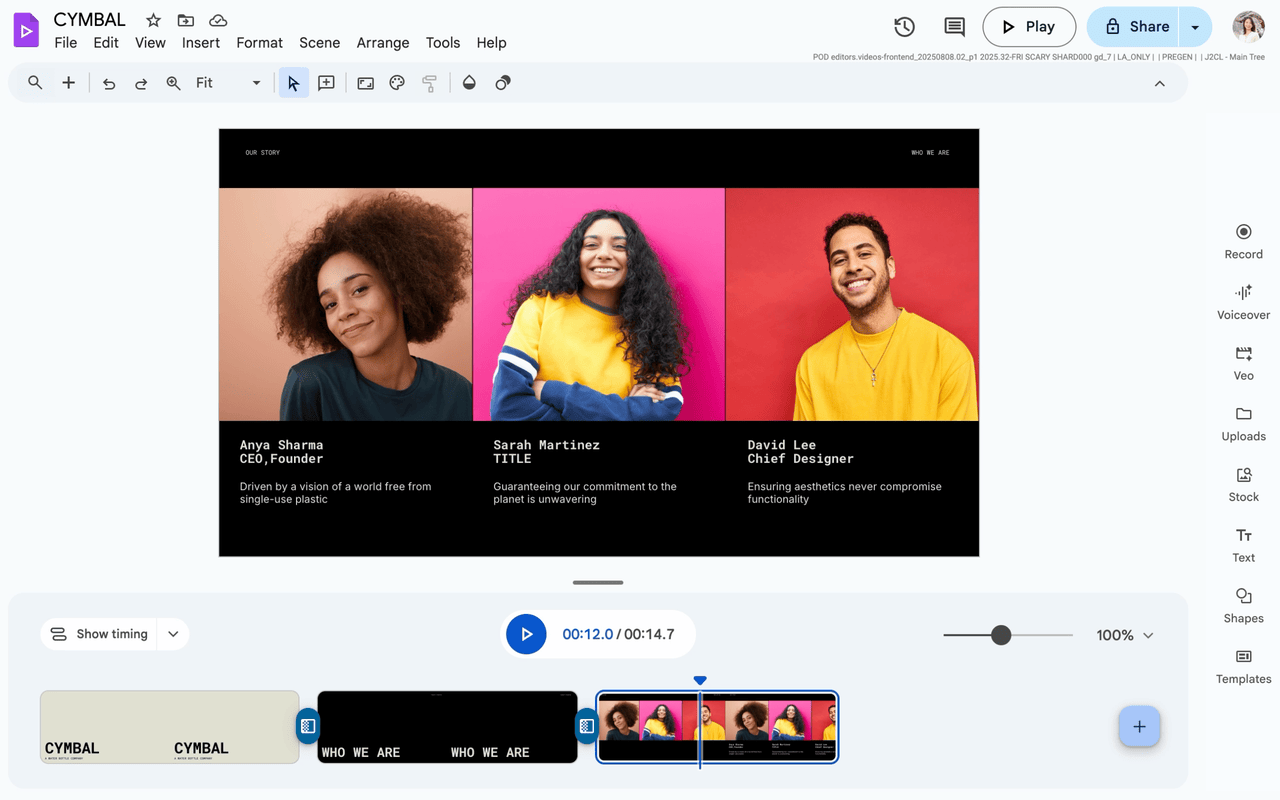 Google Vids : ajout de fonctionnalités d'édition d'images IA