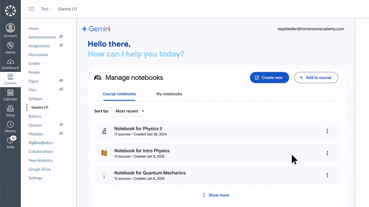 Gemini (LTI™) : Ajout de NotebookLM et de Gems à l'interopérabilité des outils d'apprentissage