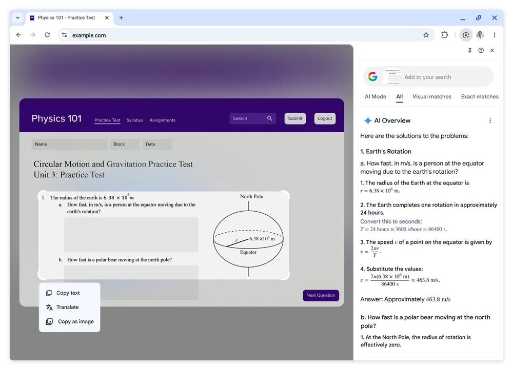 Google Chrome : utiliser Google Lens