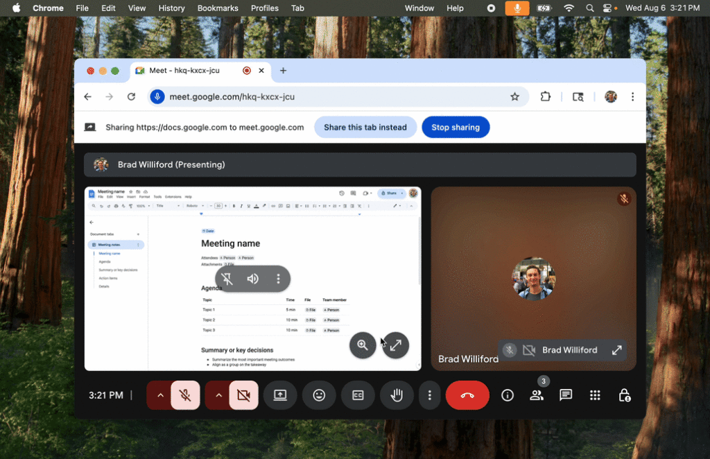 Google Meet : le plein écran débarque
